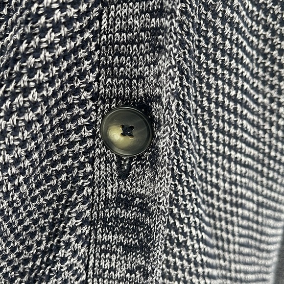 Vince Hand Knit Linen Blend Cardigan Sweater Black & Gray Women’s Size: Small - Picture 4 of 8